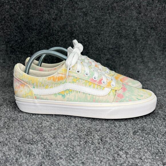Vans Old Skool Shoes Women's Size 9 Tie Dye Low Lace Up Retro Skate Sneakers - Picture 1 of 11
